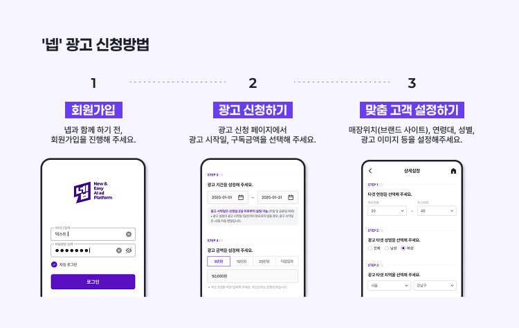 '넵' 광고 신청방법